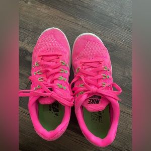 Nike shoes - Neon pink, size 7, women’s, barely used